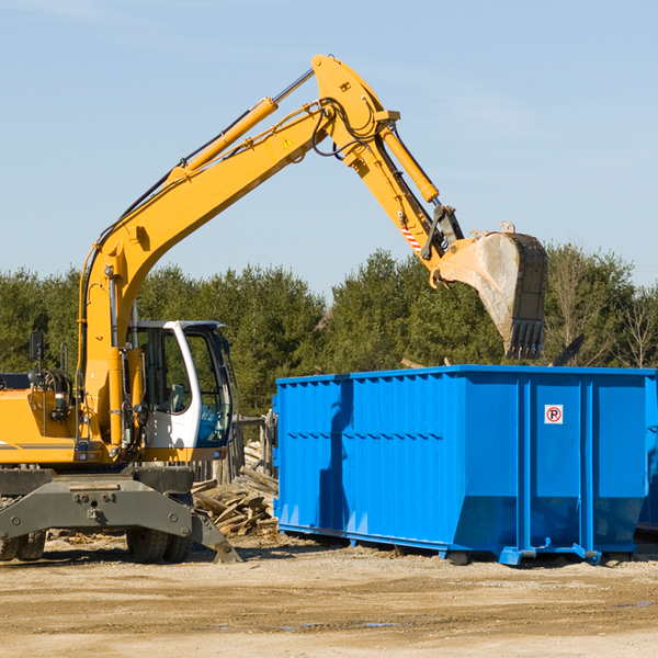 are there any restrictions on where a residential dumpster can be placed in Centerville NC